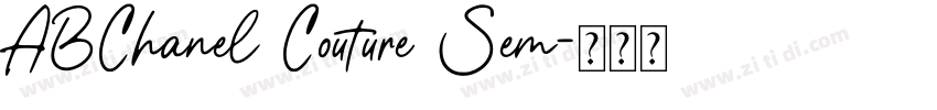ABChanel Couture Sem字体转换